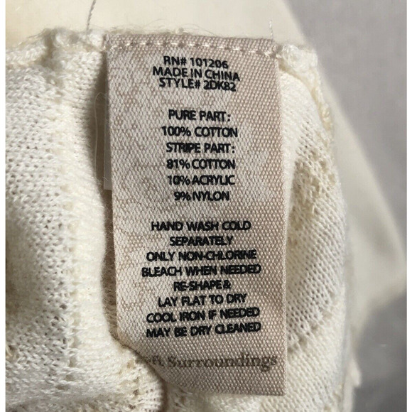 NWT SOFT SURROUNDINGS Sabal Textured Cowl Neck Sweater Sz XL White Cream Pocket‎ - Picture 4 of 12